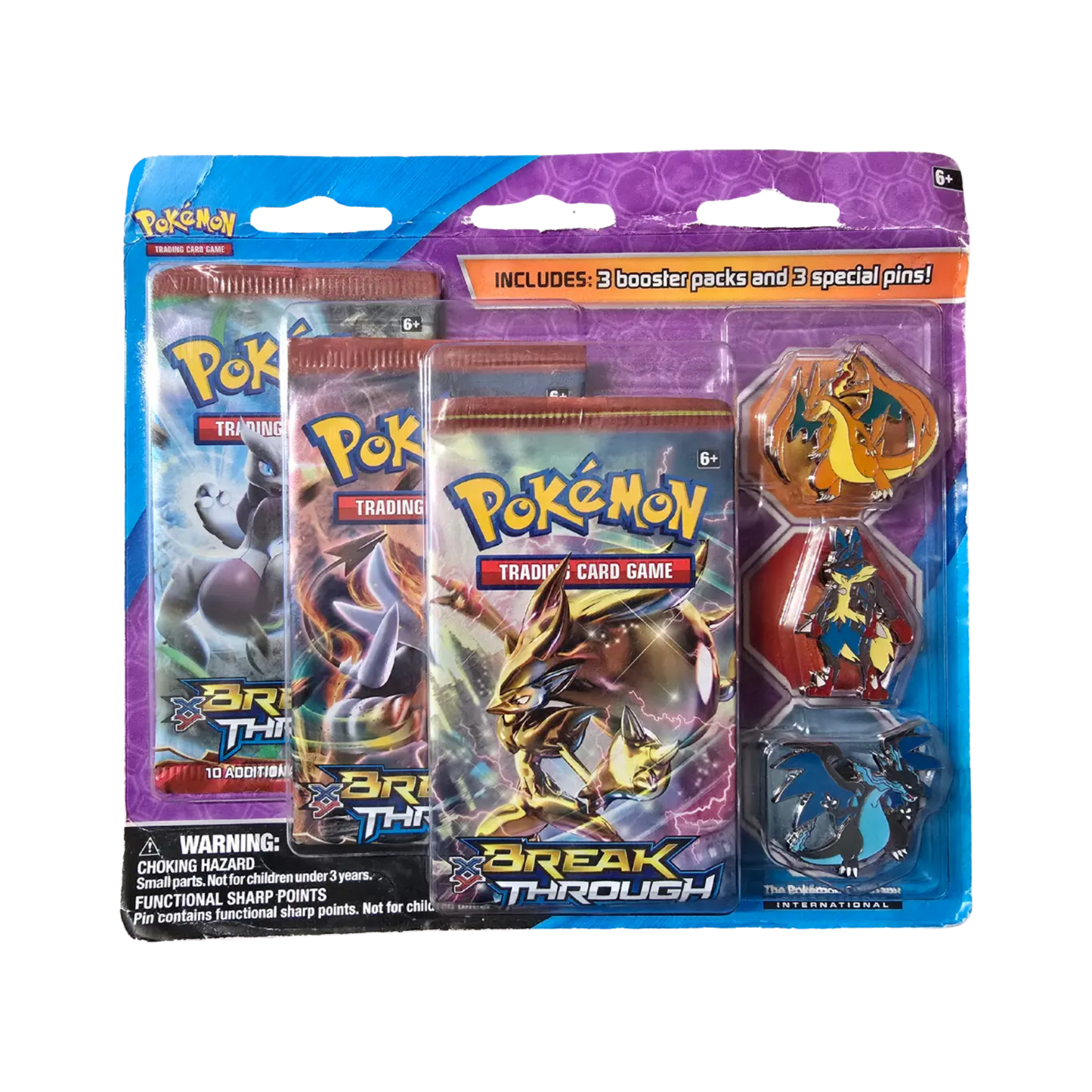 BREAKthrough Mega Evolution 3-Pack Pin Blister