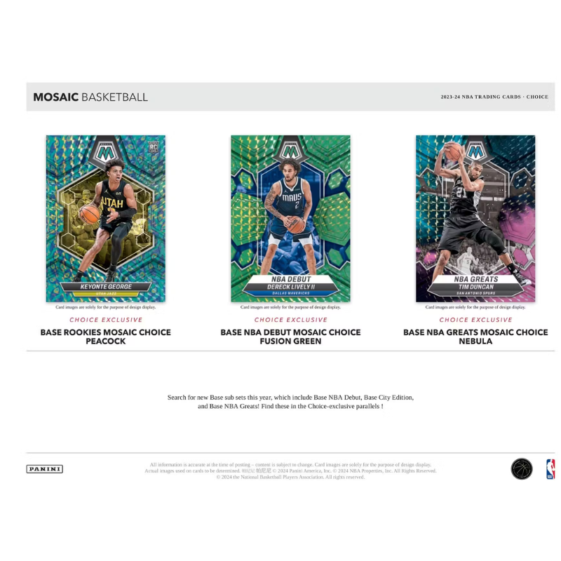 2023/24 Panini Mosaic Basketball Choice Box