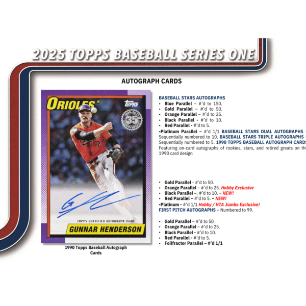 2025 Topps Series 1 Baseball Hobby Box - Image 7
