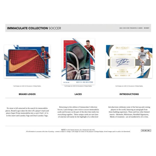 2021 Panini Immaculate Soccer Hobby Box - Image 4
