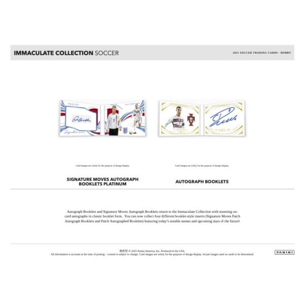2021 Panini Immaculate Soccer Hobby Box - Image 3