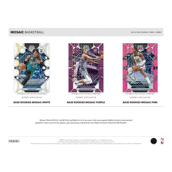 2022/23 Panini Mosaic Basketball Hobby Box - Image 2