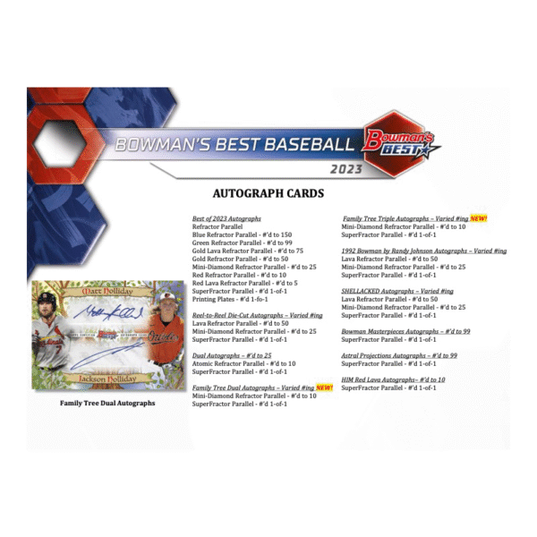 2023 Bowman's Best Baseball Hobby Box - Image 6