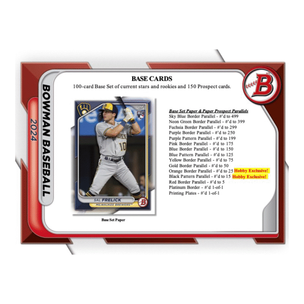 2024 Bowman Baseball Hobby Box - Image 2