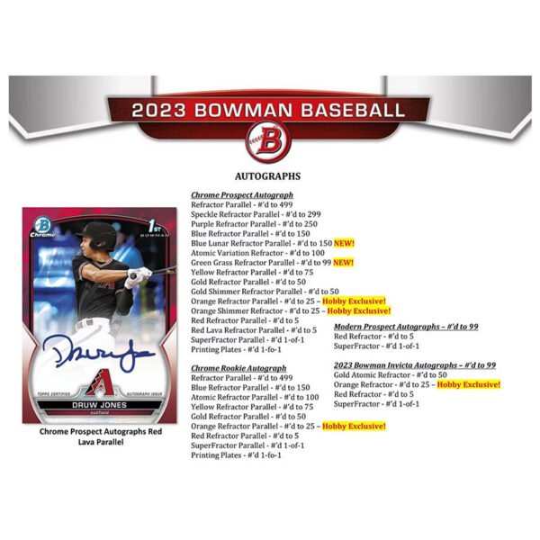 2023 Bowman Baseball Jumbo Box - Image 8