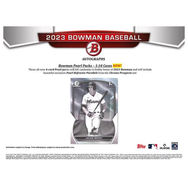 2023 Bowman Baseball Jumbo Box - Image 9