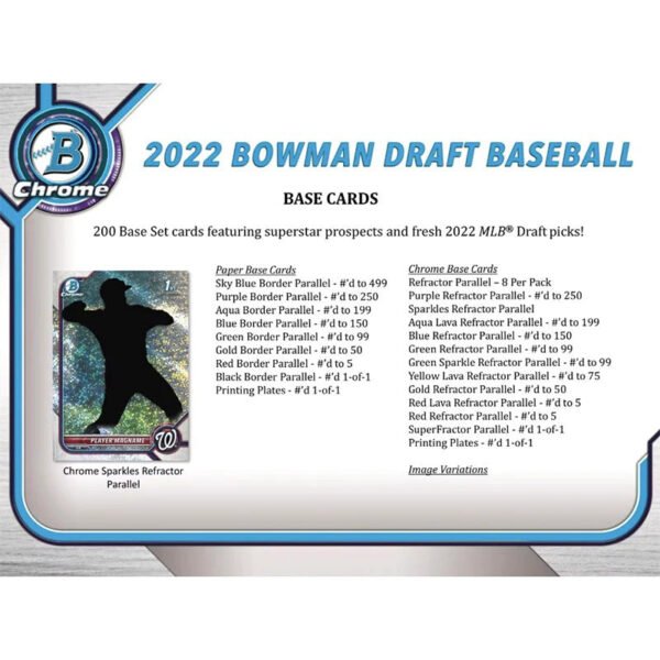 2022 Bowman Draft Baseball Super Jumbo Hobby Box - Image 5