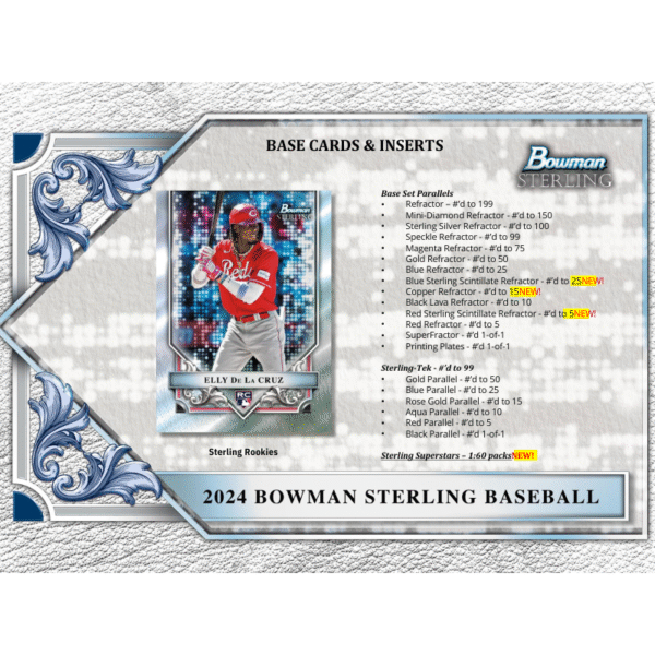 2024 Bowman Sterling Baseball Hobby Box - Image 3