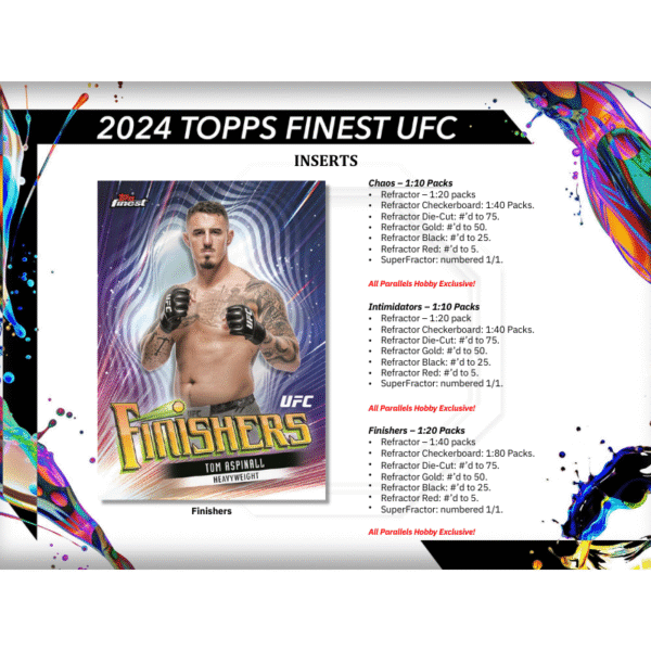 2024 Topps UFC Finest Hobby Box - Image 3
