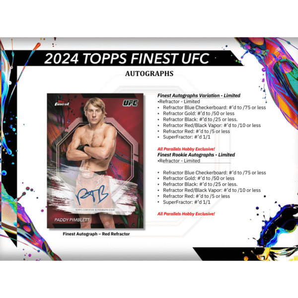 2024 Topps UFC Finest Hobby Box - Image 5