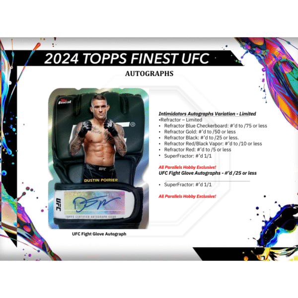 2024 Topps UFC Finest Hobby Box - Image 6